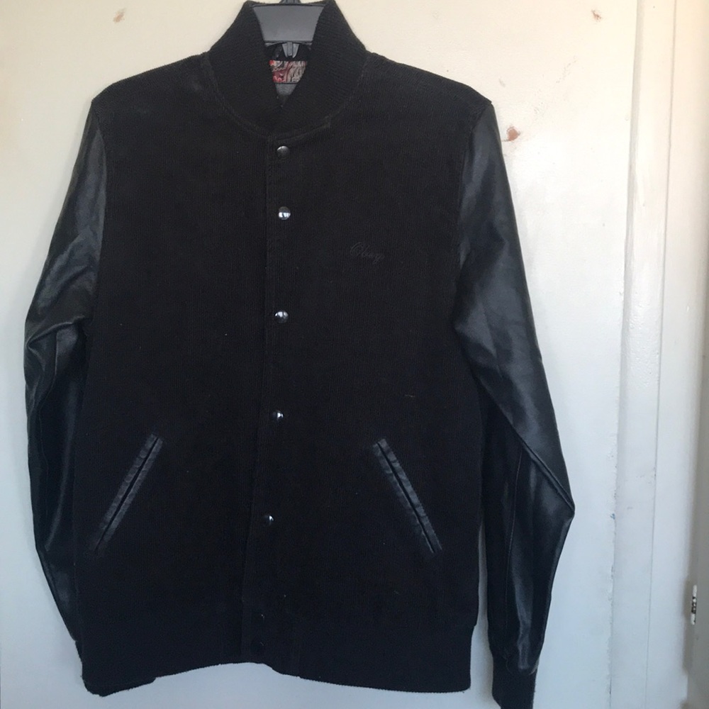 Obey Corduroy Faux Leather Bomber